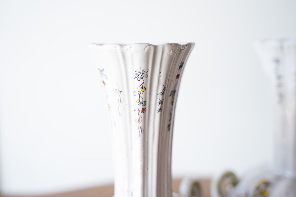 Antica coppia di vasi vasetti in porcellana di bassano-photo-8