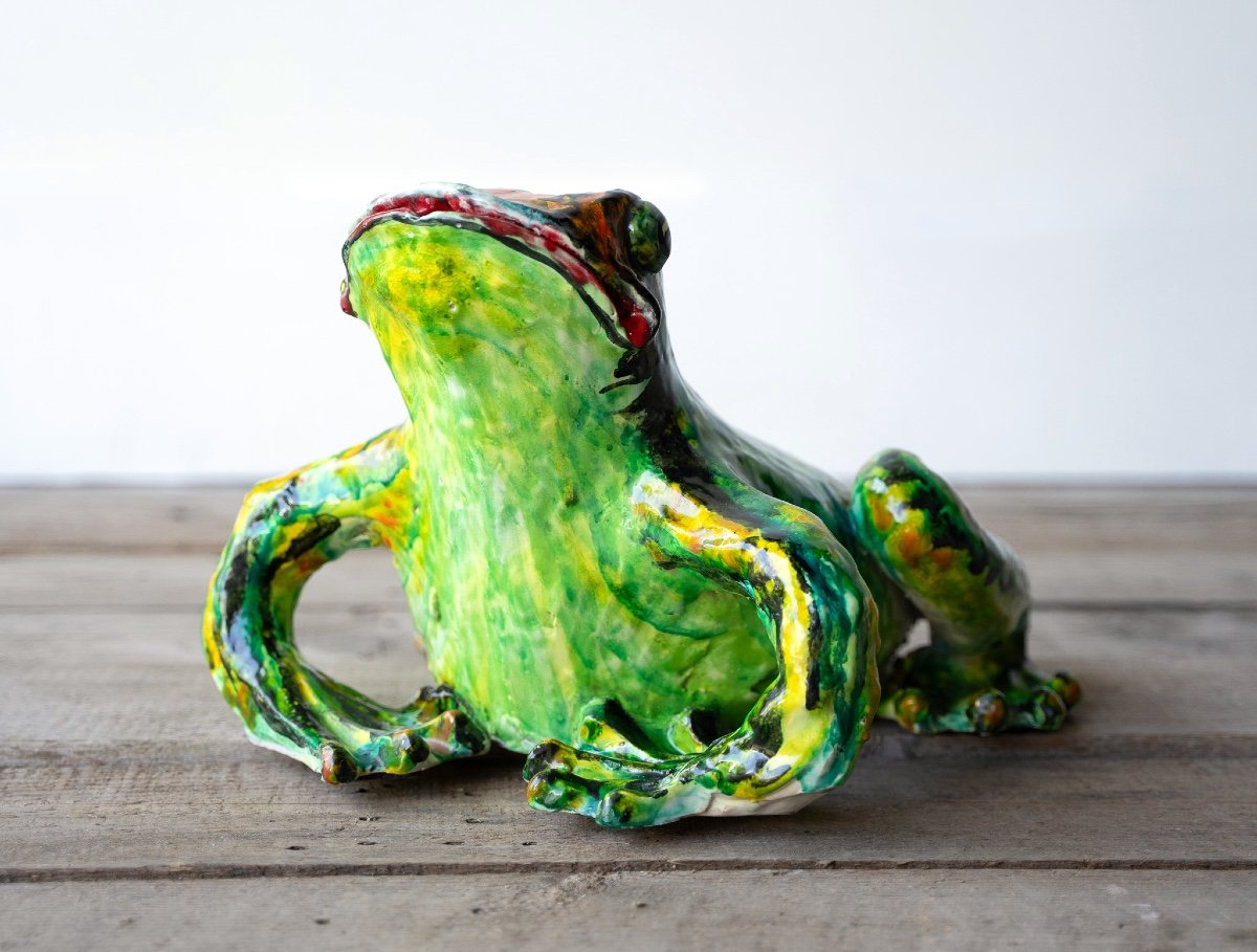 Ceramica di Albisola rappresentante una rana-photo-2