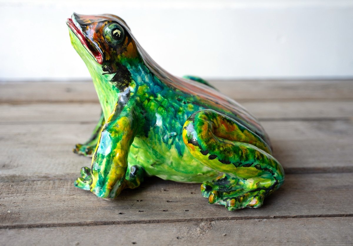 Ceramica di Albisola rappresentante una rana-photo-3