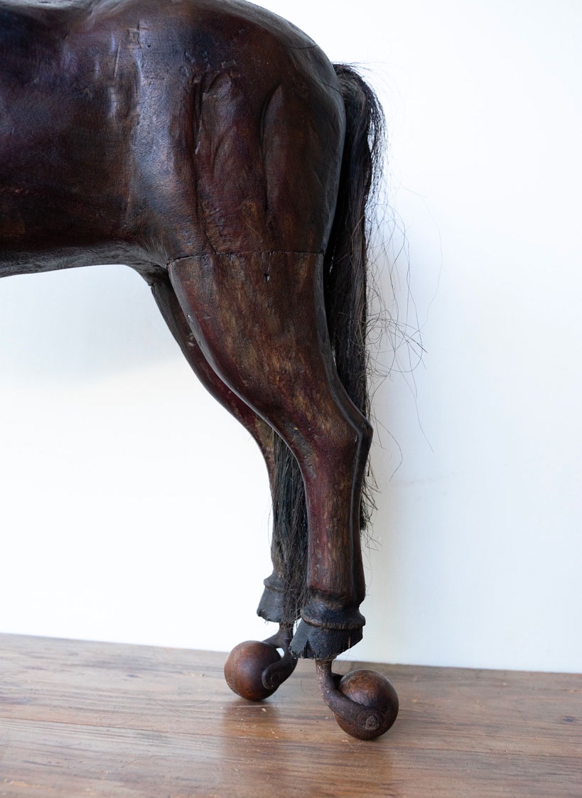 Cavallo da giostra in legno – XIX secolo-photo-2