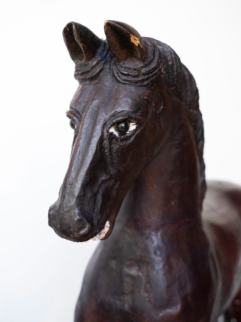 Cavallo da giostra in legno – XIX secolo-photo-5