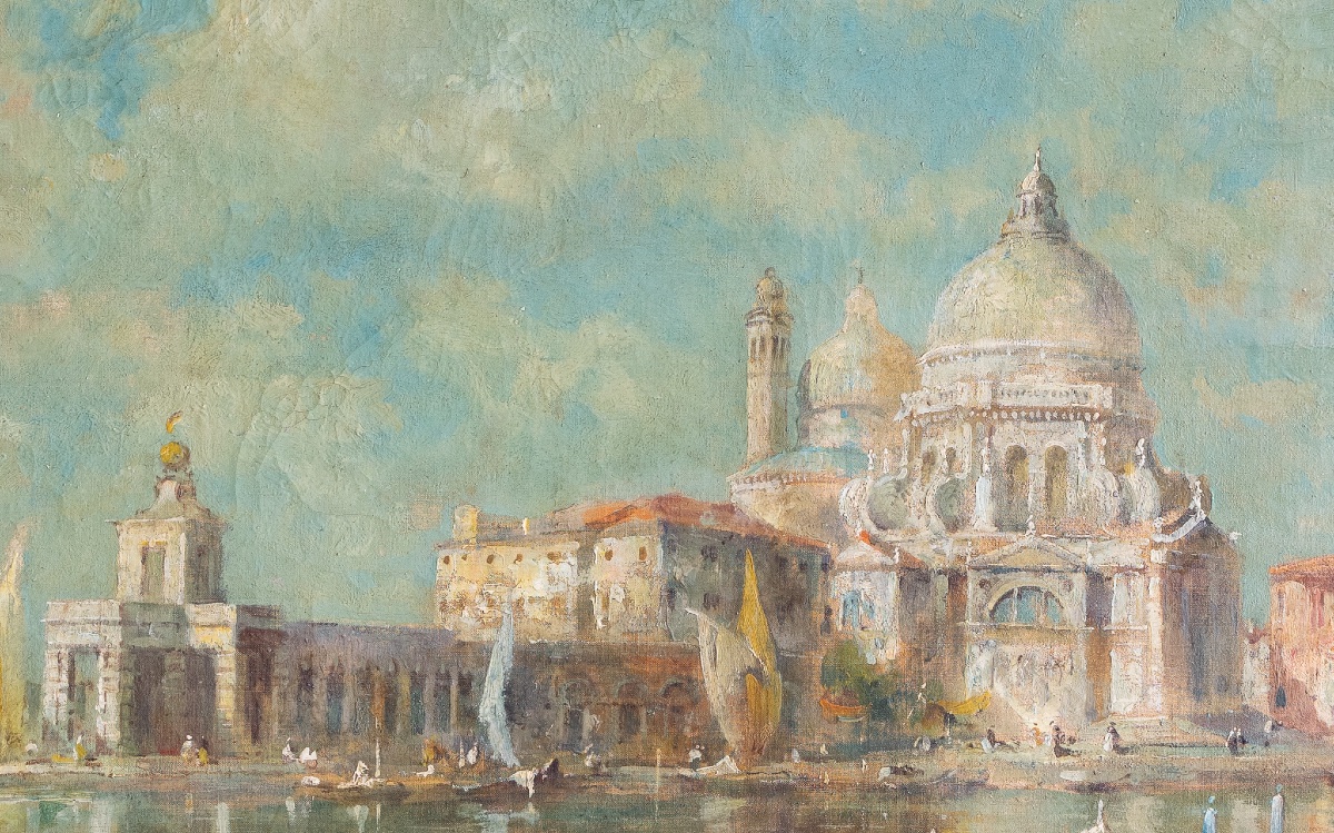 Veduta di Venezia con la Chiesa della Salute – Eugenio Zeno Bonivento-photo-2