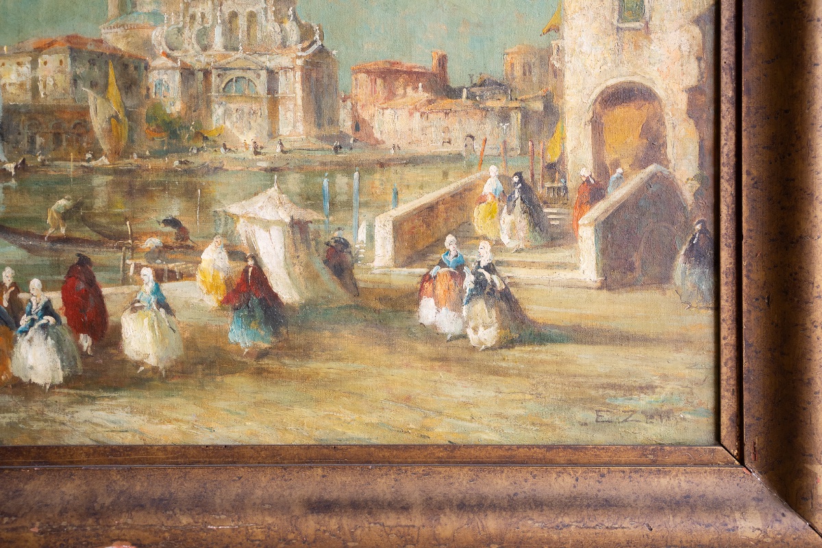 Veduta di Venezia con la Chiesa della Salute – Eugenio Zeno Bonivento-photo-4