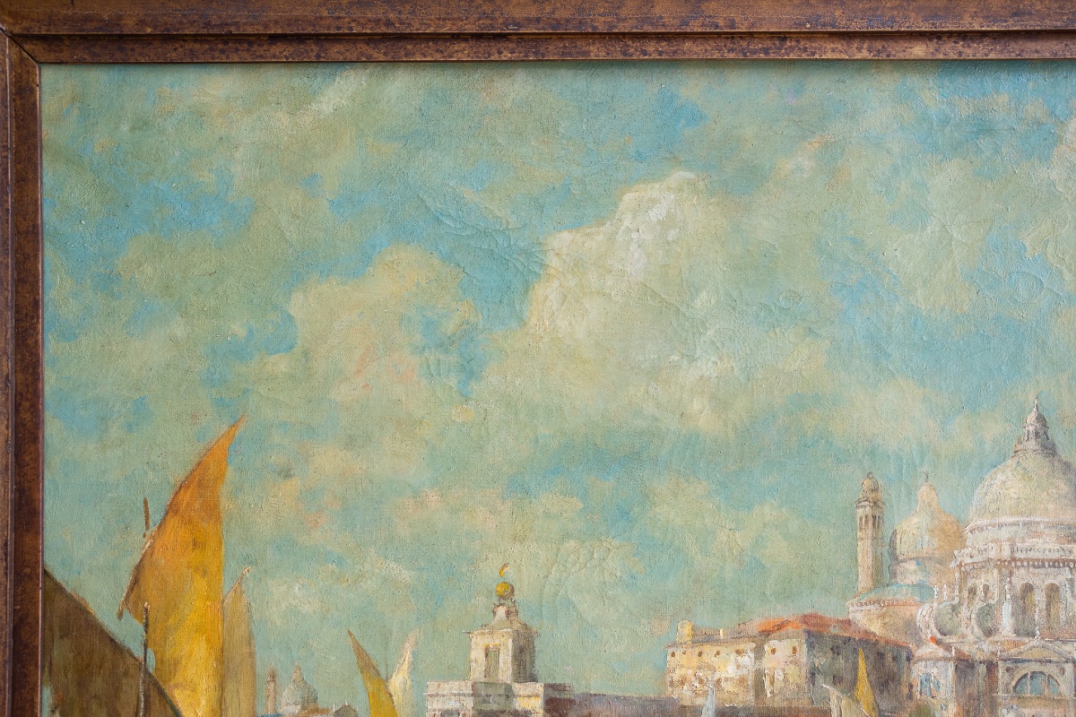 Veduta di Venezia con la Chiesa della Salute – Eugenio Zeno Bonivento-photo-3