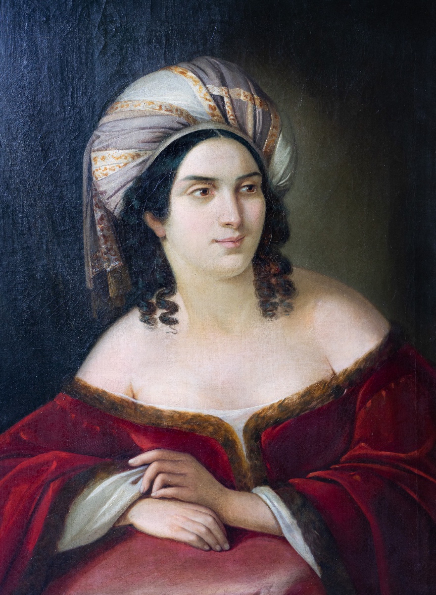 Ritratto di dama in abiti orientali, Natale Schiavoni-photo-3