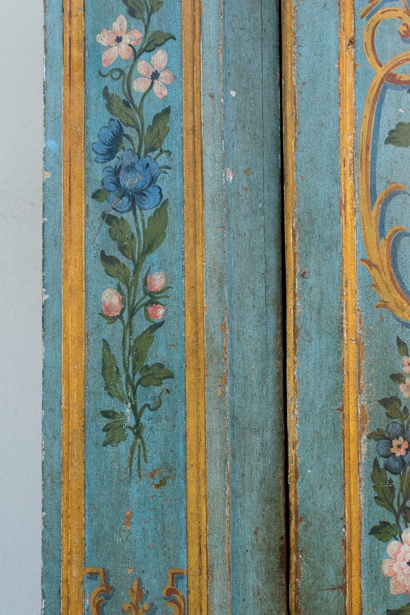 Rara coppia di angoliere laccate e dorate – Venezia, fine XVII / inizi XVIII secolo-photo-3