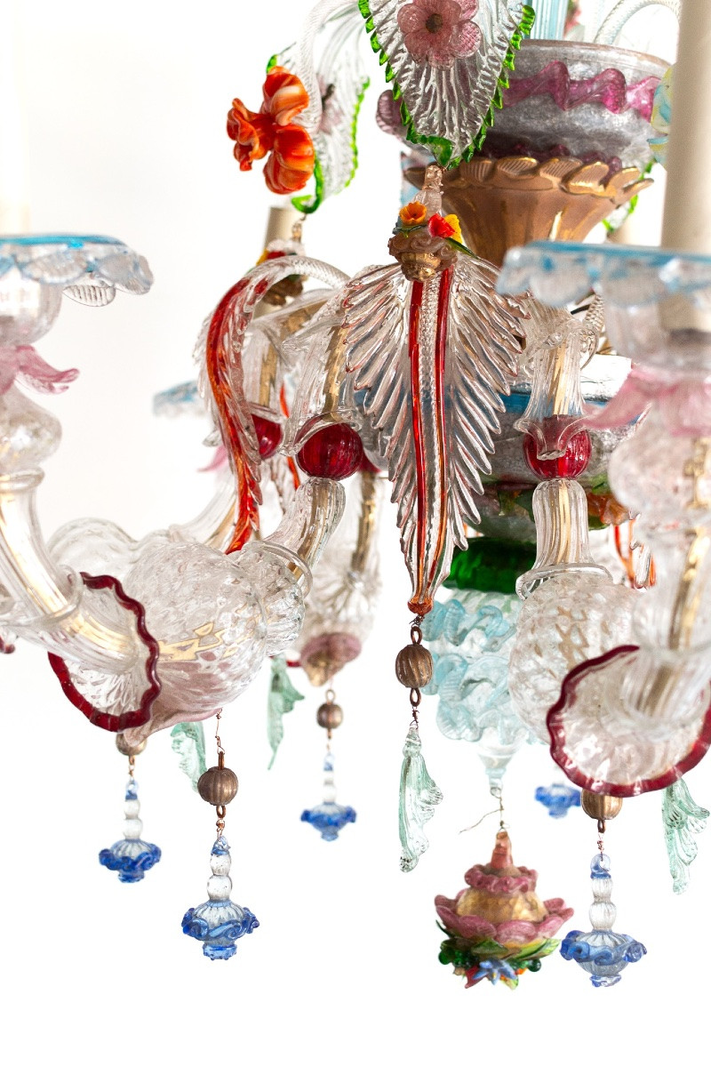 Lampadario in vetro di Murano – Italia, anni ’50-photo-1