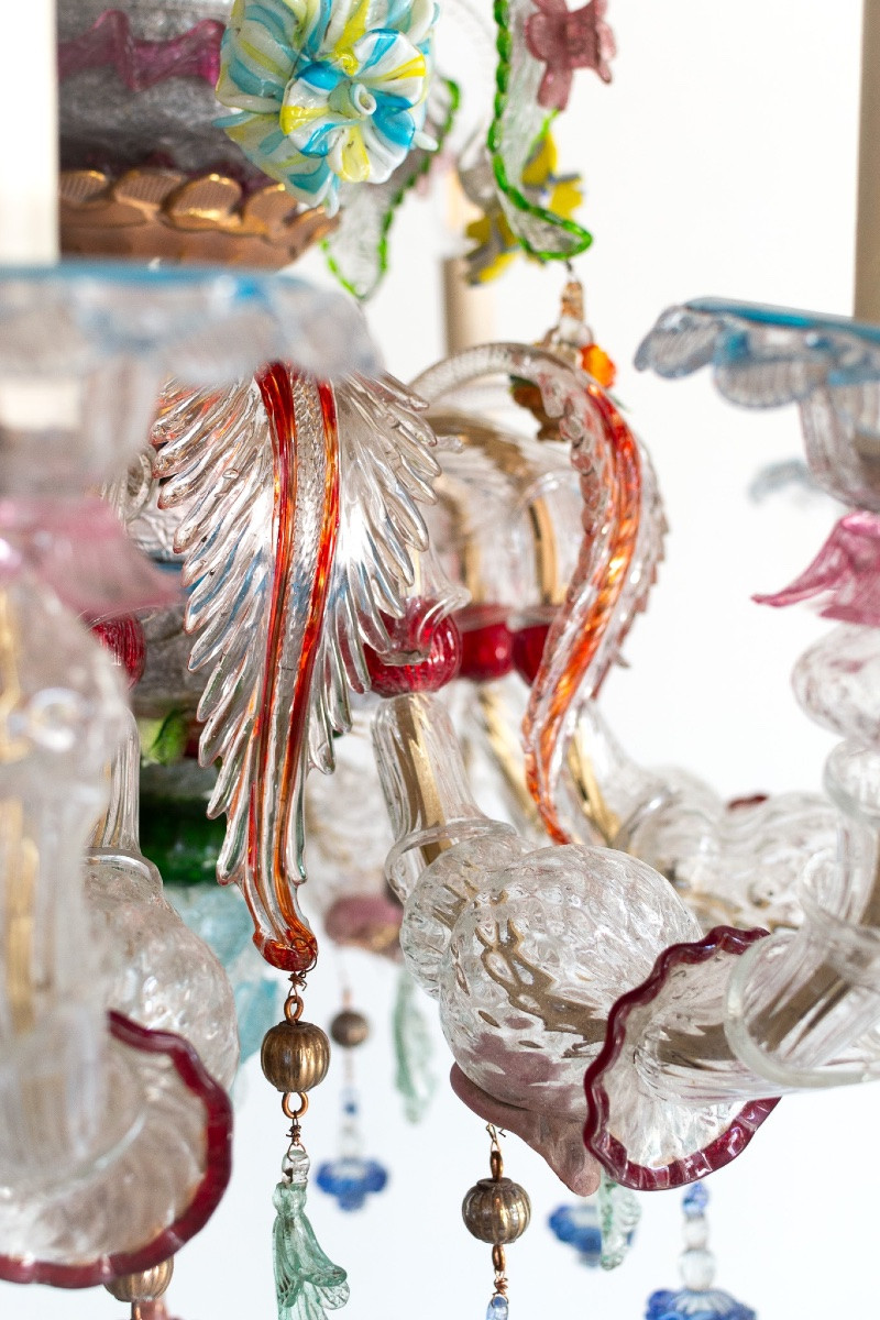 Lampadario in vetro di Murano – Italia, anni ’50-photo-2