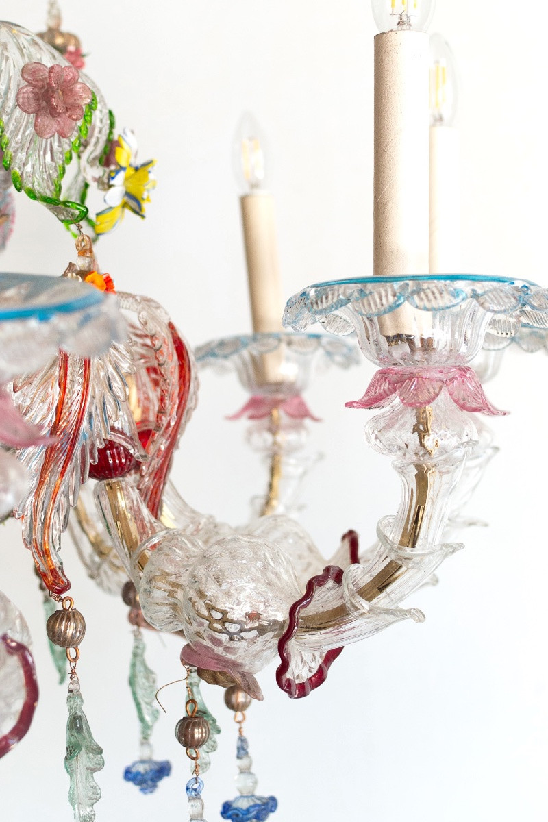 Lampadario in vetro di Murano – Italia, anni ’50-photo-4