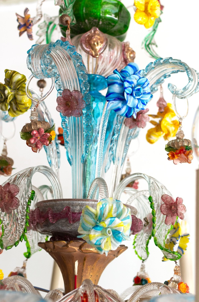 Lampadario in vetro di Murano – Italia, anni ’50-photo-7