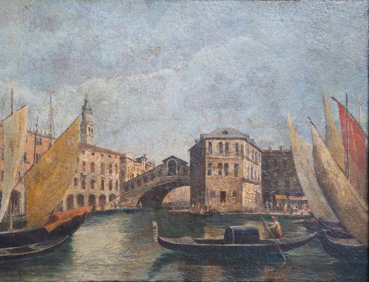 Coppia di vedute di Venezia – Fine XVIII / inizi XIX secolo-photo-4