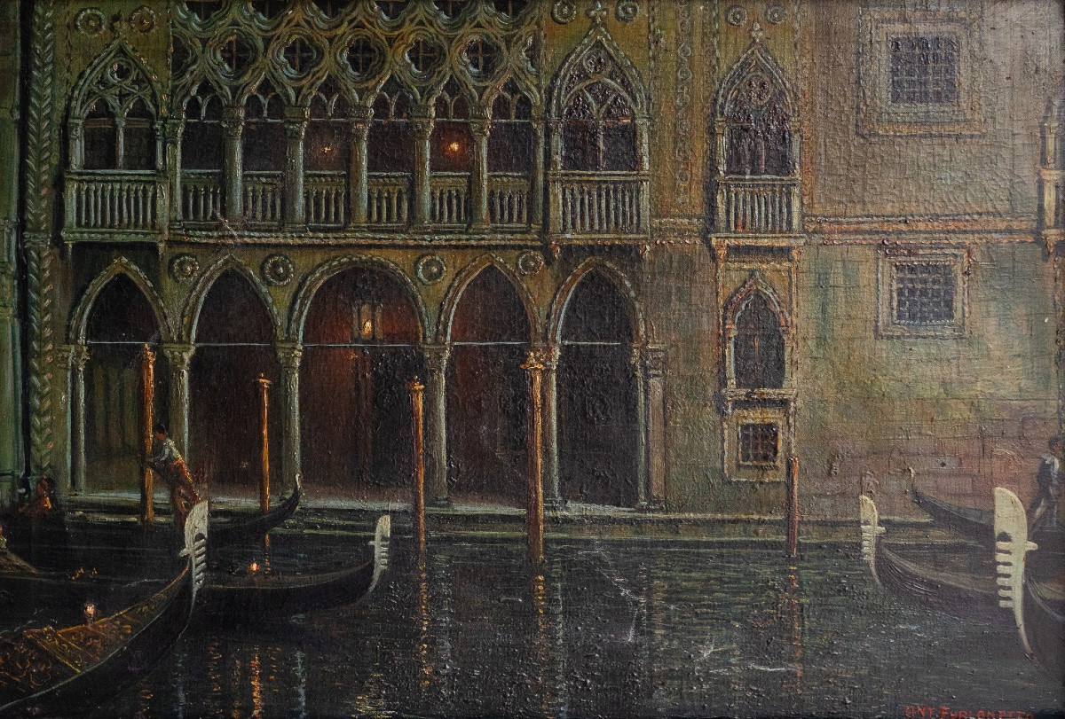 Venezia nel Canal Grande di notte – Prof. Ant. Furlanetto, 1922-photo-2