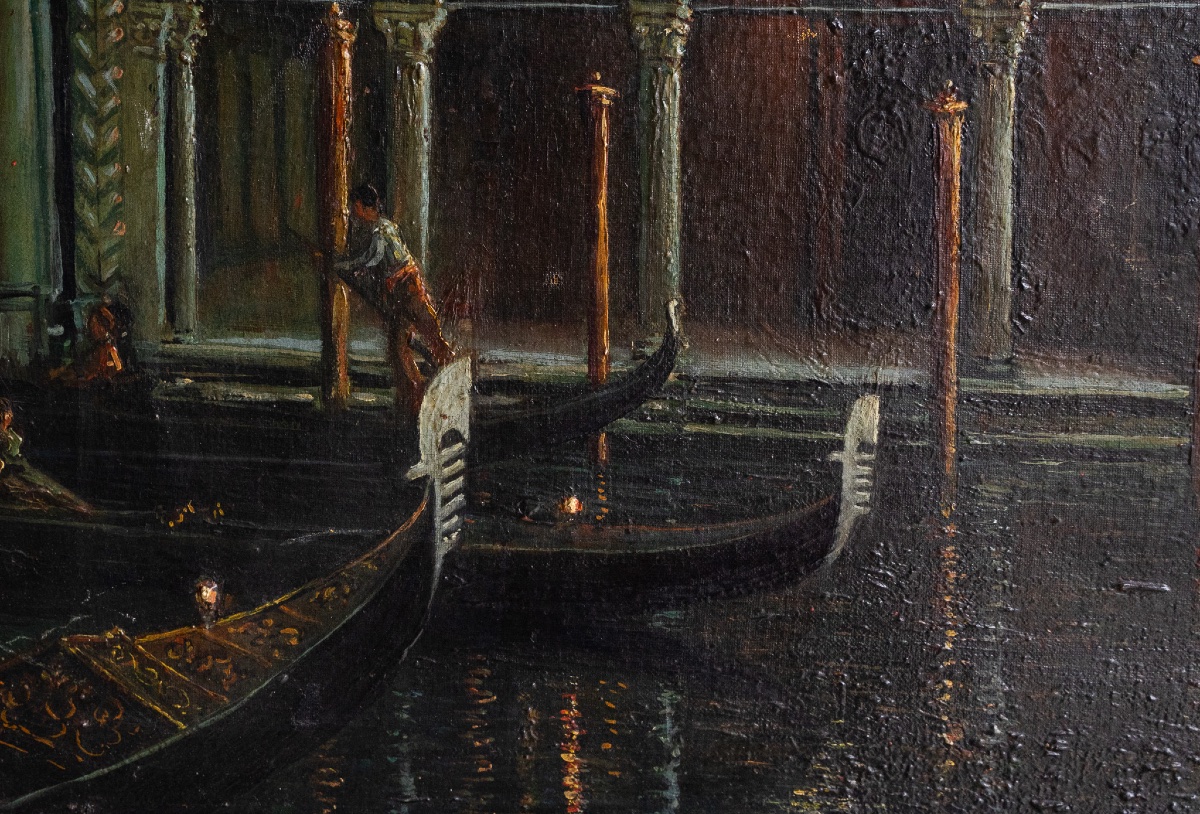 Venezia nel Canal Grande di notte – Prof. Ant. Furlanetto, 1922-photo-4