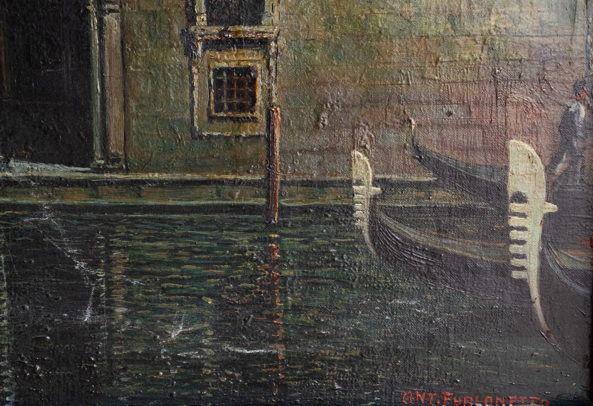 Venezia nel Canal Grande di notte – Prof. Ant. Furlanetto, 1922-photo-1