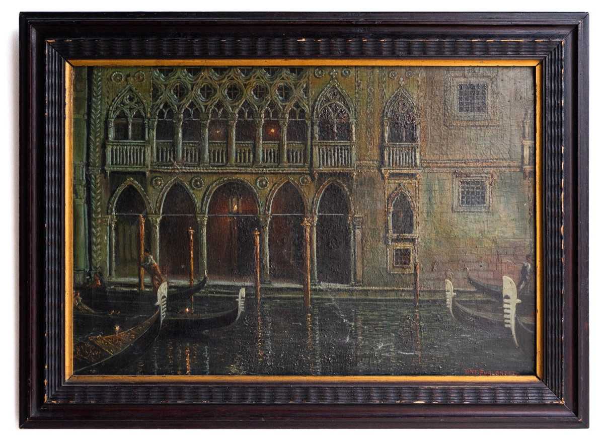 Venezia nel Canal Grande di notte – Prof. Ant. Furlanetto, 1922