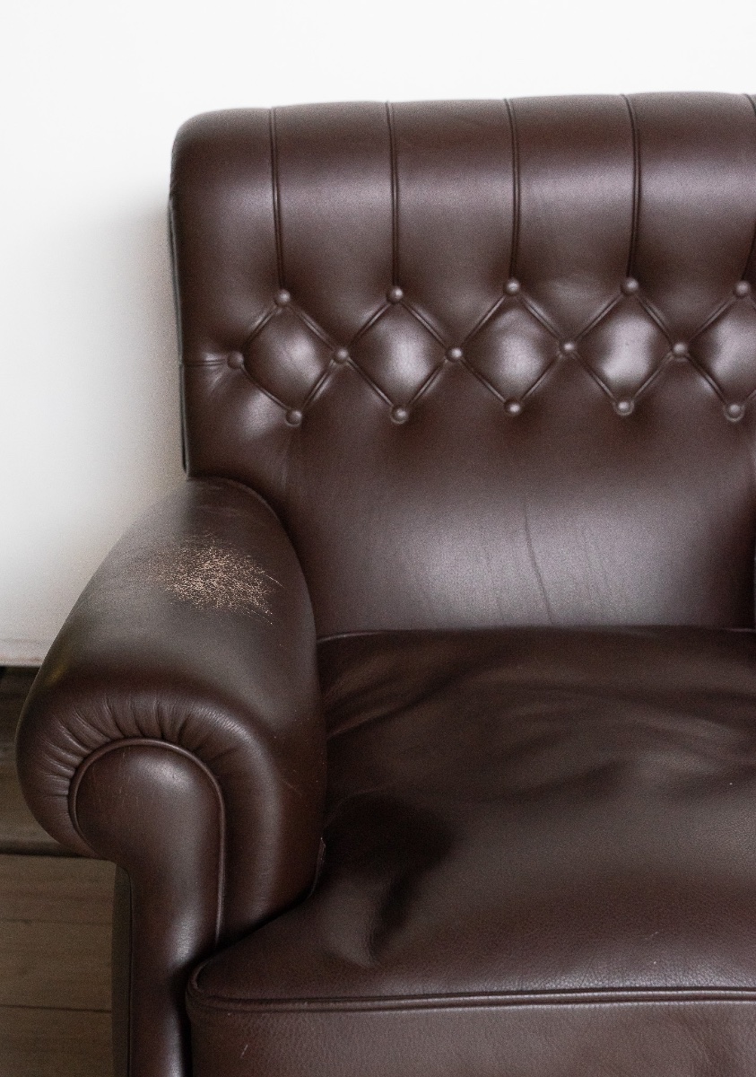 Coppia di poltrone Frau in pelle testa di moro – Anni ’60/’70-photo-4