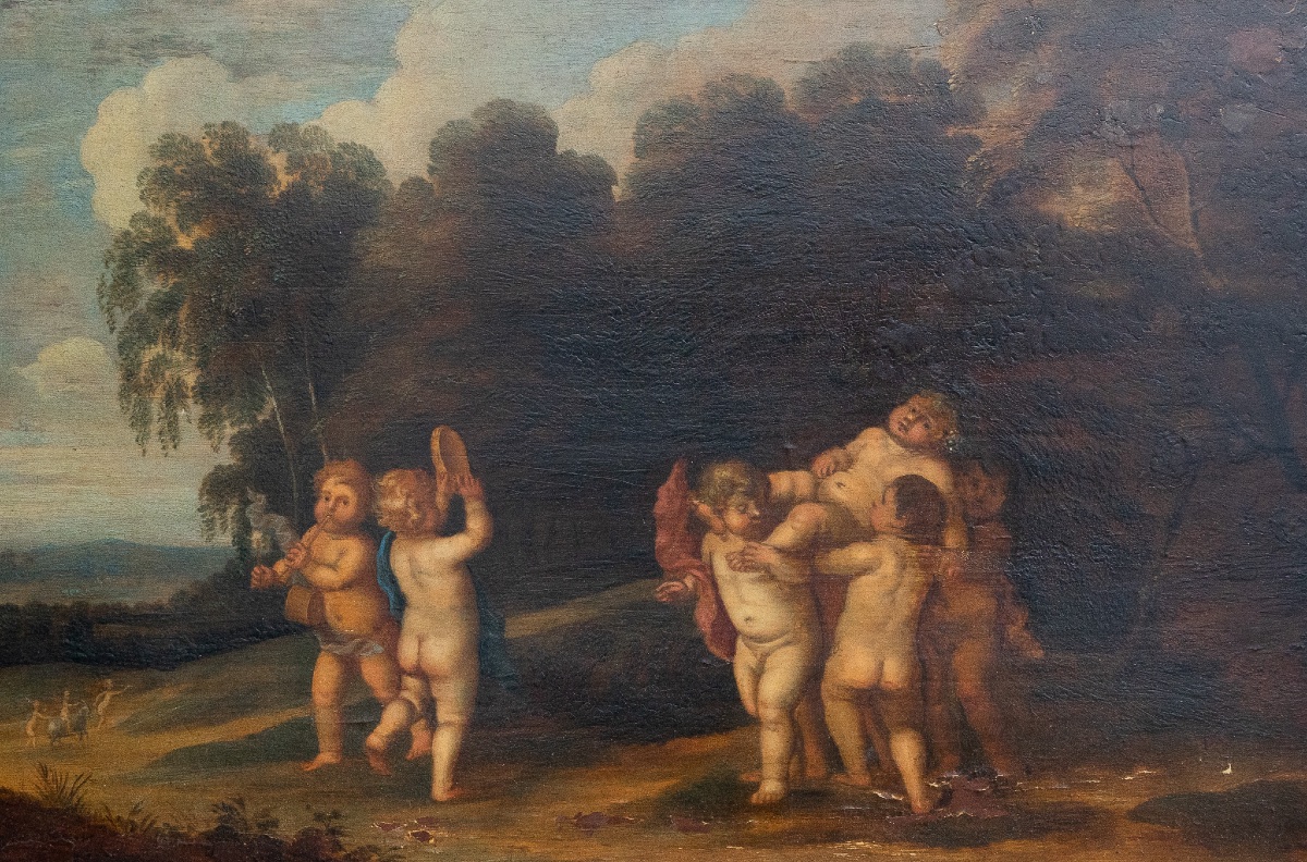 Baccanale di Putti - Scuola Fiamminga-photo-2