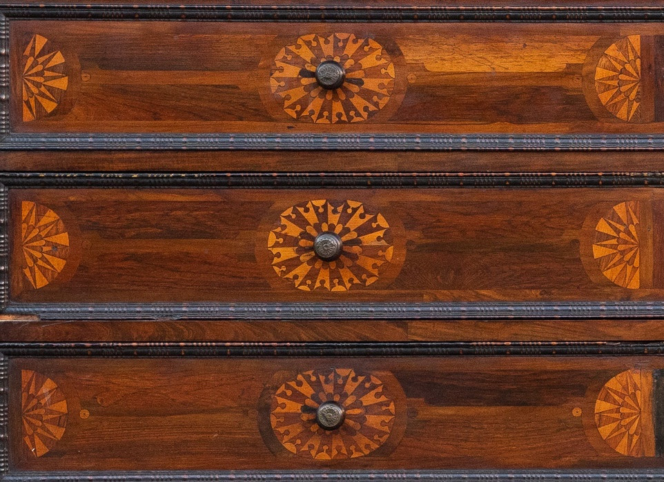 Cassettone Lombardo Intarsiato – Fine XVIII secolo-photo-3