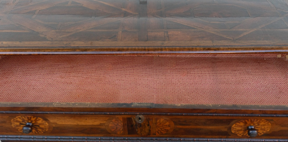 Cassettone Lombardo Intarsiato – Fine XVIII secolo-photo-1