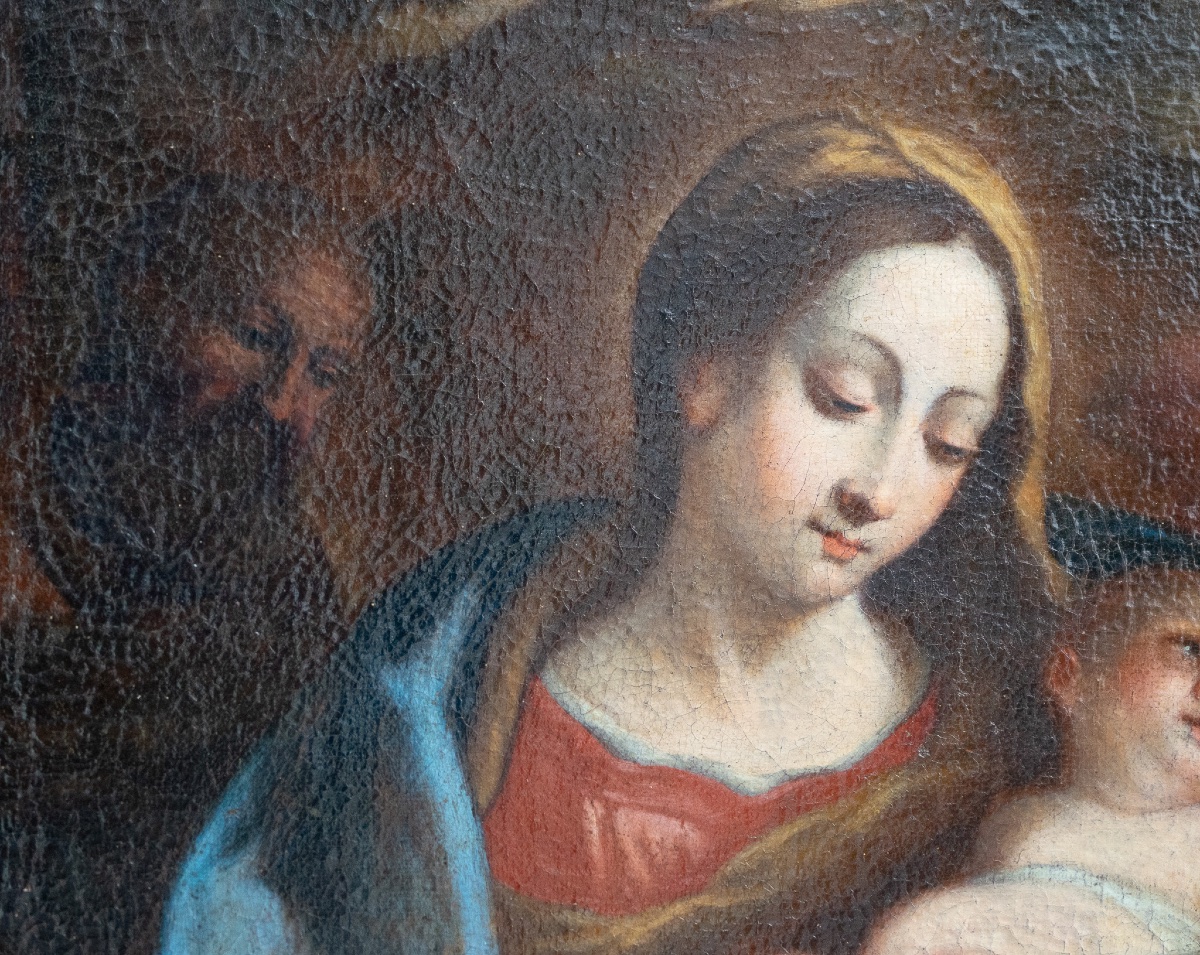 Madonna tra gli Angeli – Scuola Veneta, seconda metà del XVII secolo-photo-4