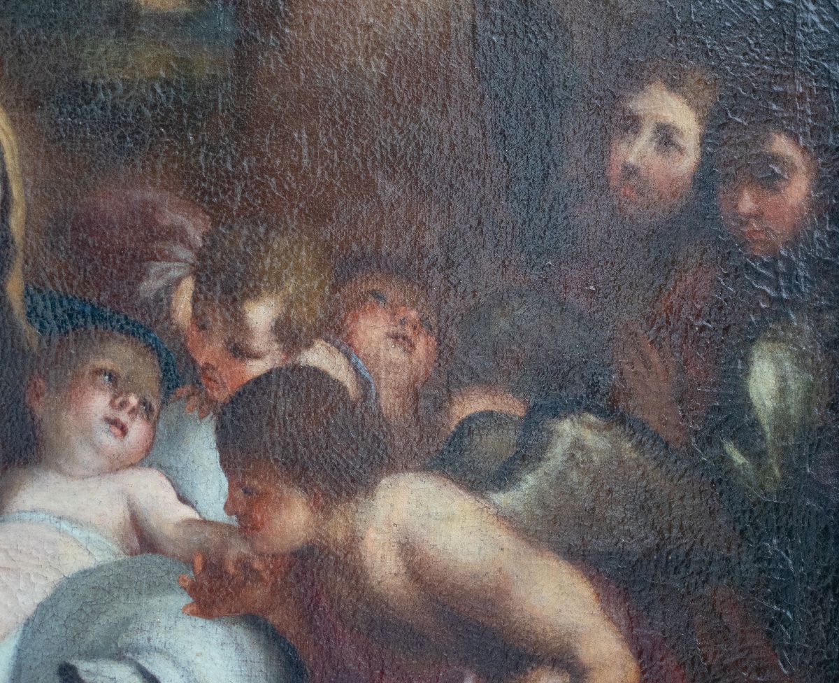 Madonna tra gli Angeli – Scuola Veneta, seconda metà del XVII secolo-photo-1