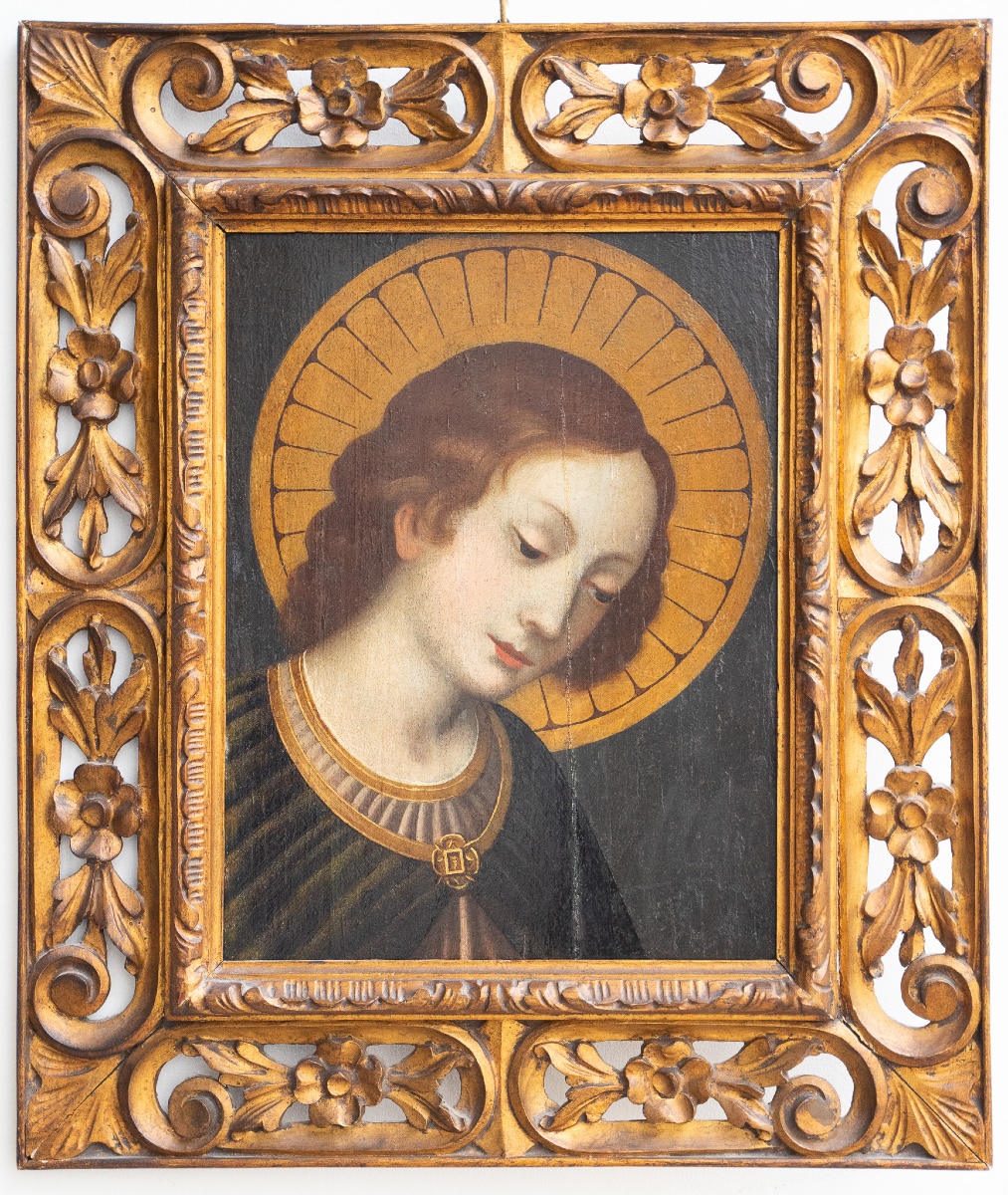 Angelo con aureola – Scuola toscana, XVI secolo