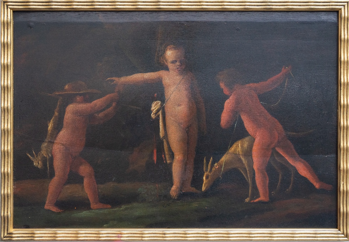 Coppia di scene di gioco di bambini – Scuola emiliana, fine XVII.-photo-5