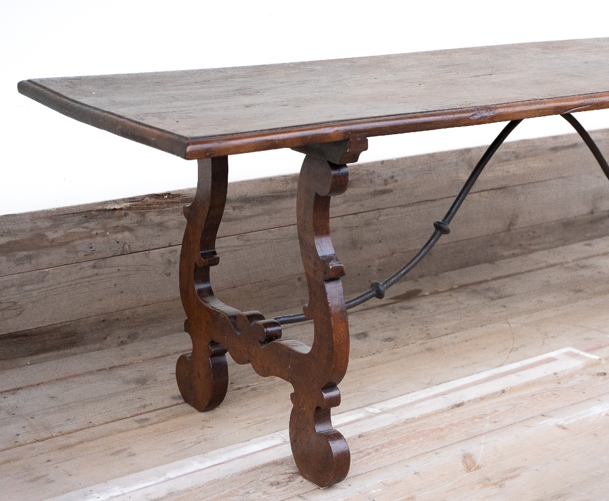 Tavolo Fratino Veneto in noce – fine XVII secolo-photo-2