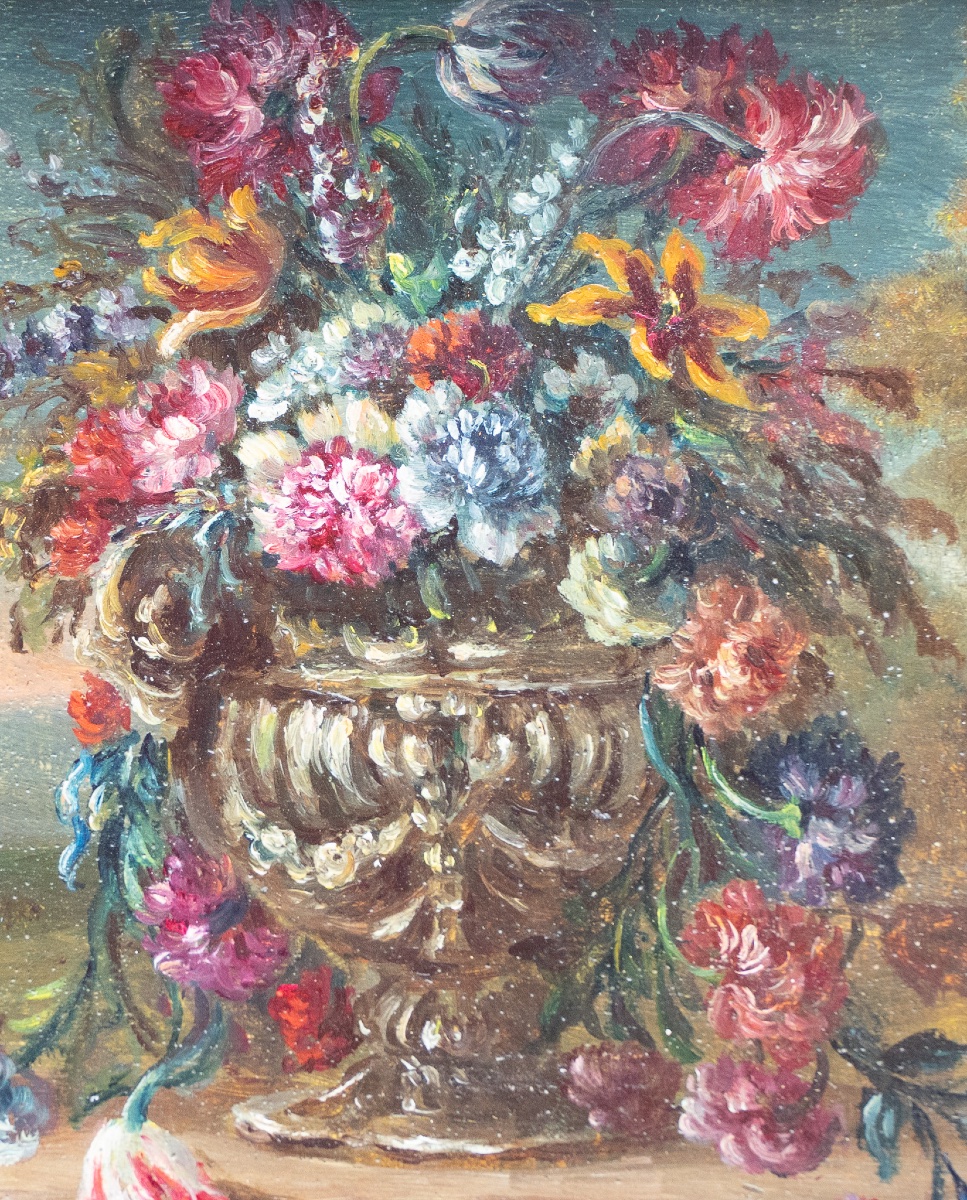 Coppia di nature morte – Scuola fiamminga, fine XVIII secolo-photo-4