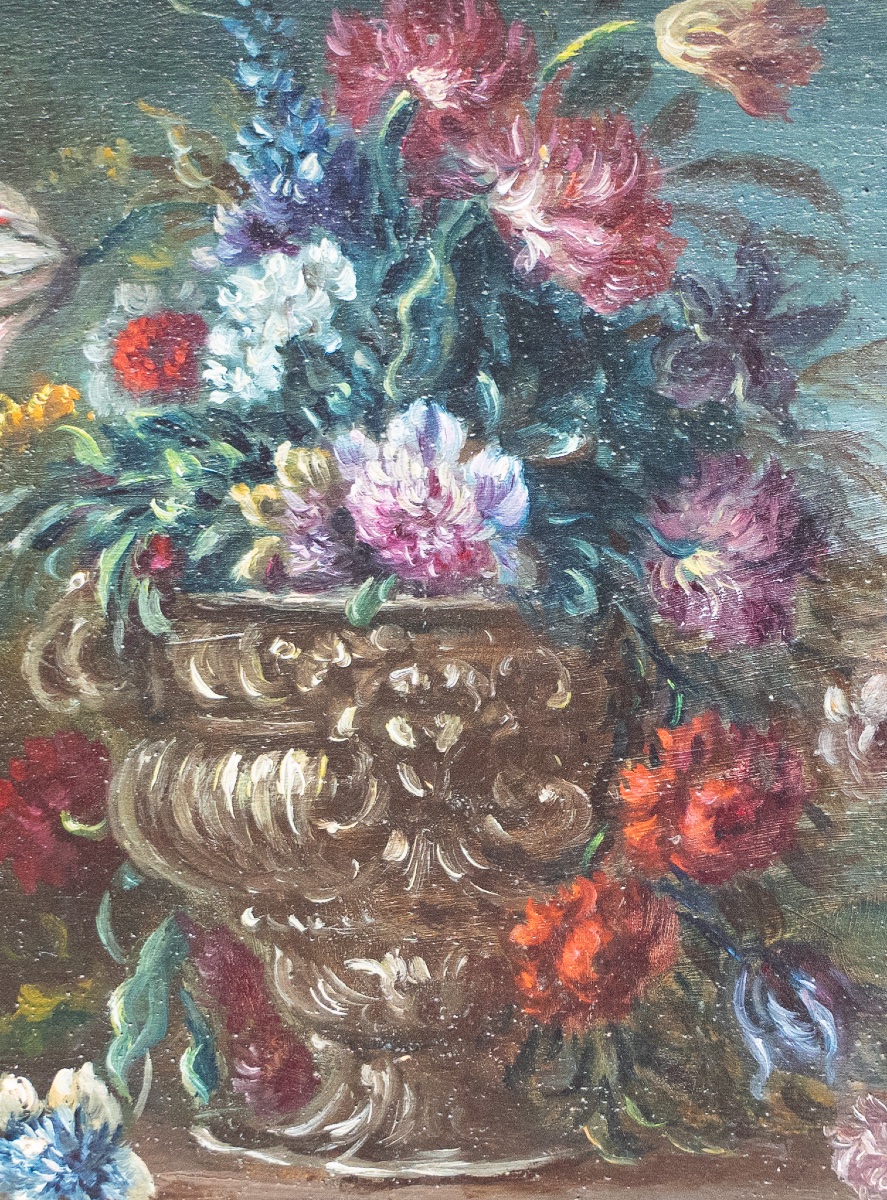 Coppia di nature morte – Scuola fiamminga, fine XVIII secolo-photo-3