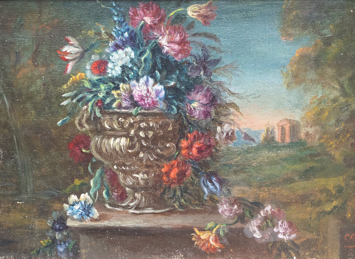 Coppia di nature morte – Scuola fiamminga, fine XVIII secolo-photo-4