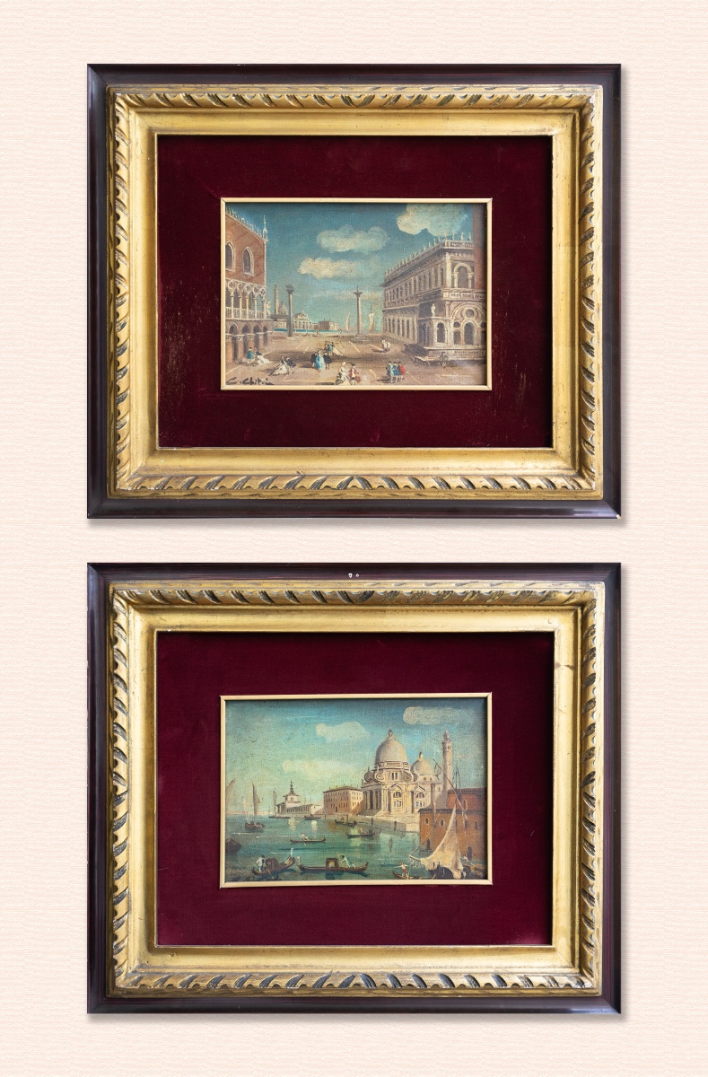 Coppia di vedute di Venezia – inizi XX secolo