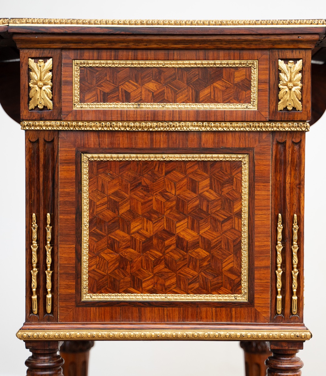 Tavolino francese con ribaltina – XIX secolo-photo-4