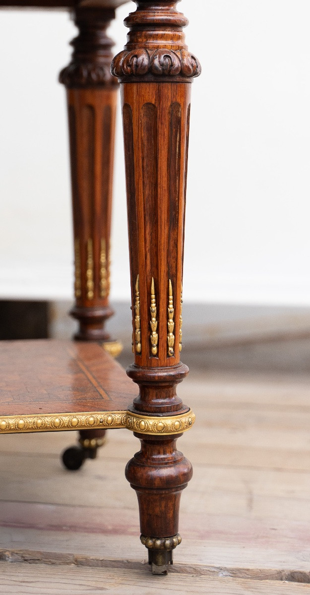 Tavolino francese con ribaltina – XIX secolo-photo-5