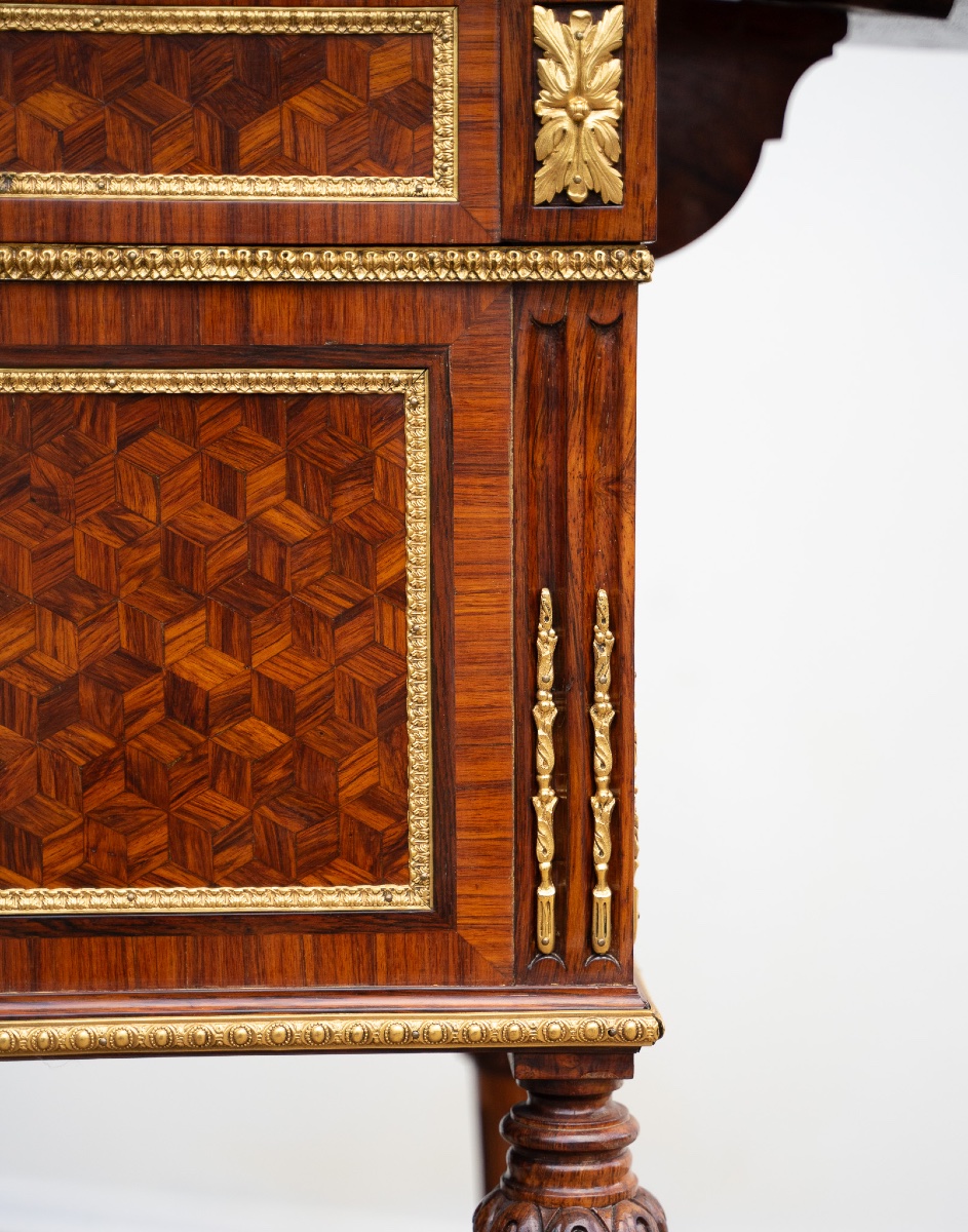 Tavolino francese con ribaltina – XIX secolo-photo-6