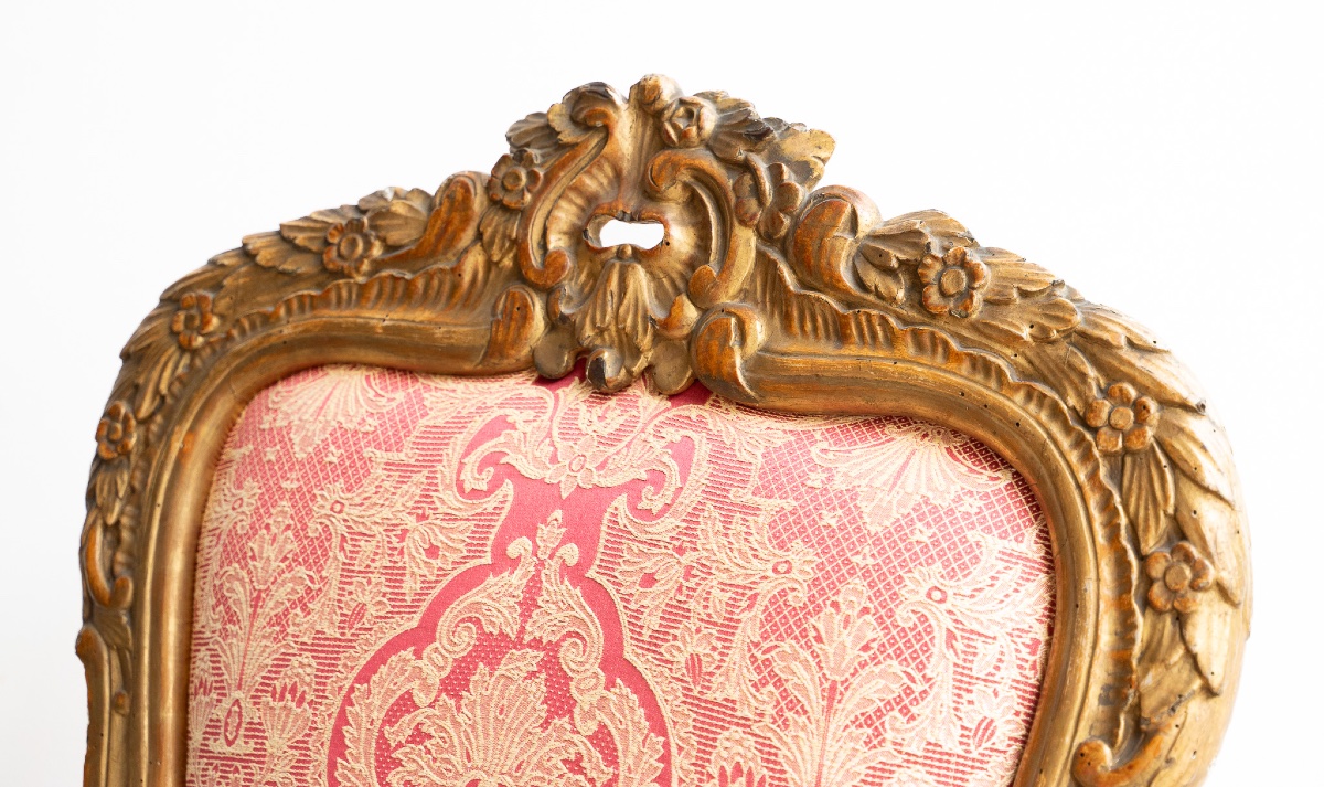 Poltrona barocca in legno dorato – fine XVII secolo-photo-2