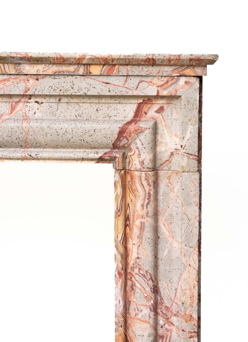 Caminetto antico in marmo policromo – Italia, fine XIX secolo-photo-3