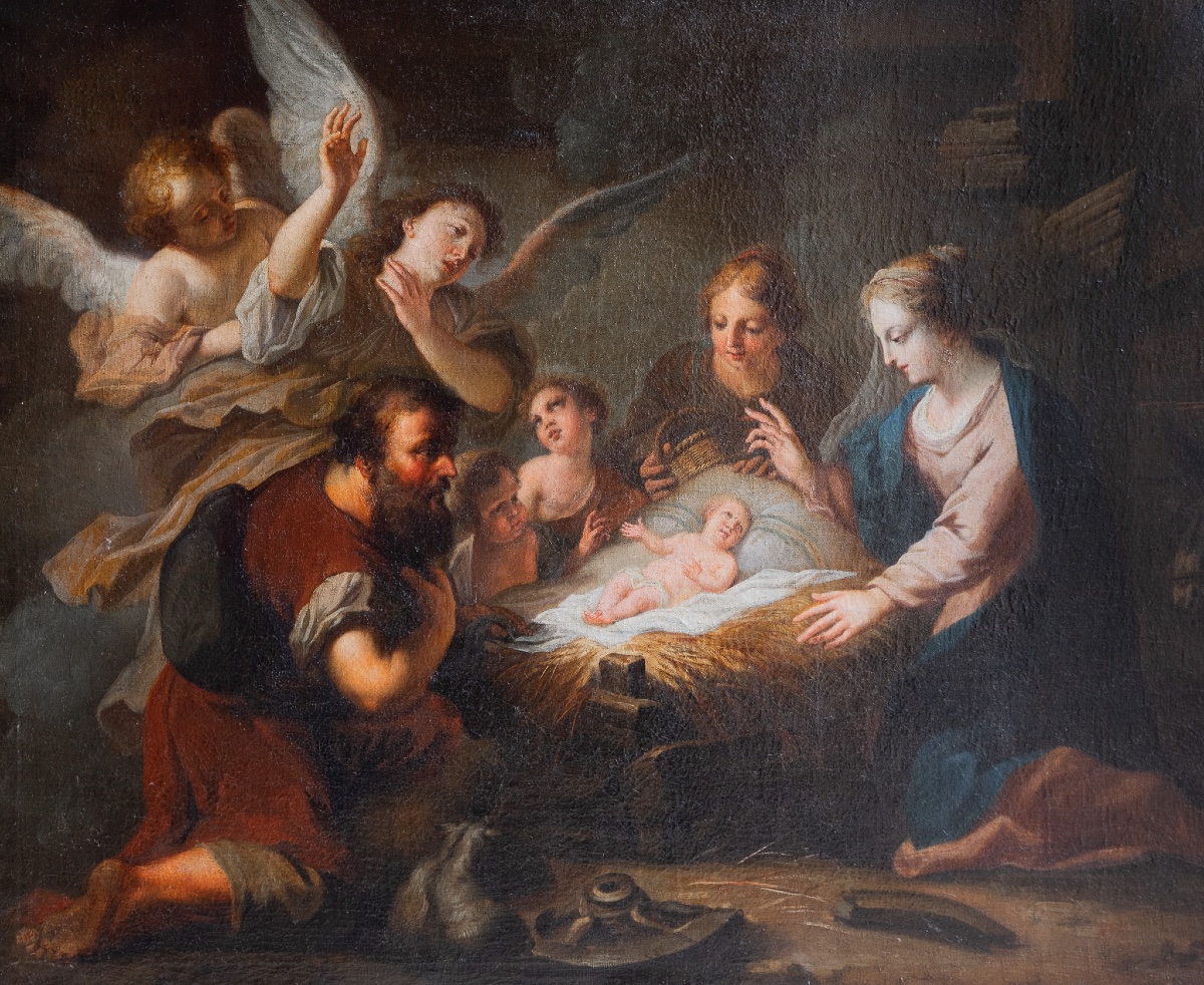 Coppia di dipinti a tema religioso, Adorazione dei Pastori – Adorazione dei Magi-photo-4