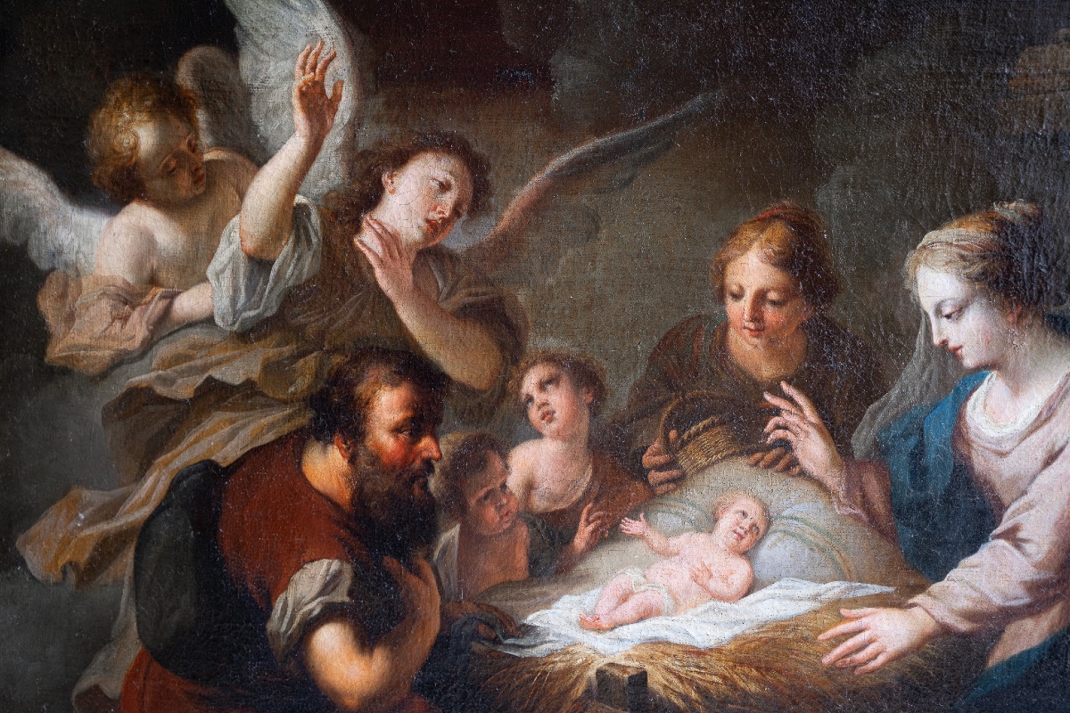 Coppia di dipinti a tema religioso, Adorazione dei Pastori – Adorazione dei Magi-photo-5