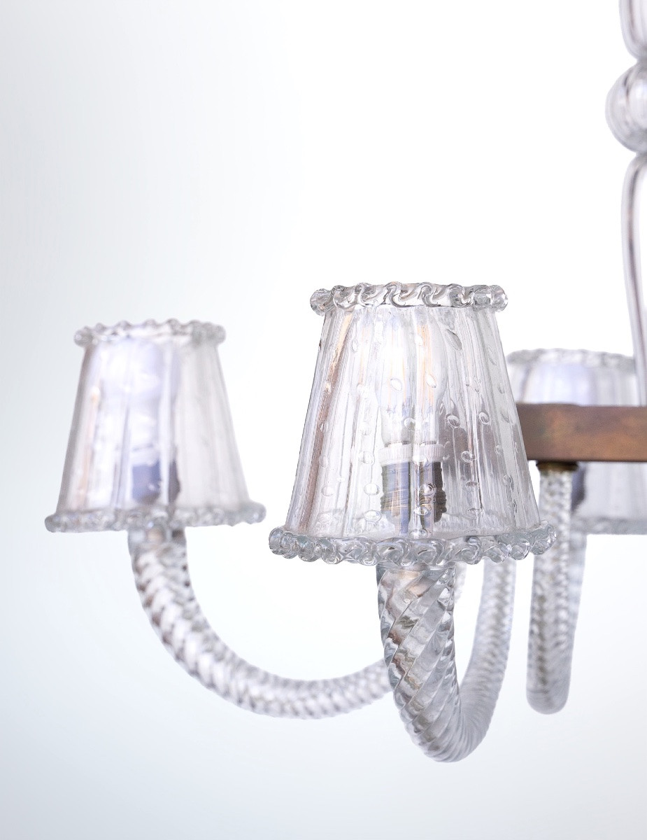 Lampadario in vetro di Murano dei Fratelli Toso-photo-4