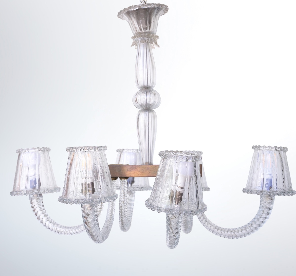 Lampadario in vetro di Murano dei Fratelli Toso-photo-2
