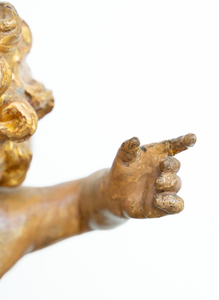 Coppia di putti in legno dorato, Venezia-photo-4
