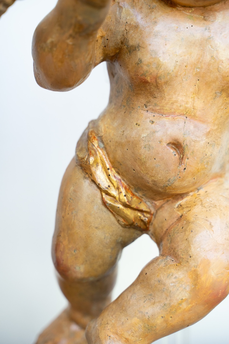 Coppia di putti in legno dorato, Venezia-photo-2