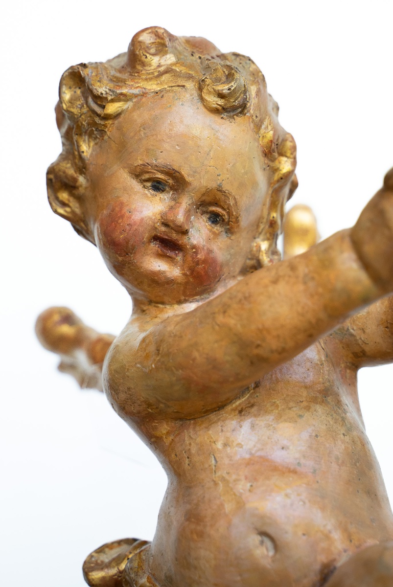 Coppia di putti in legno dorato, Venezia-photo-7