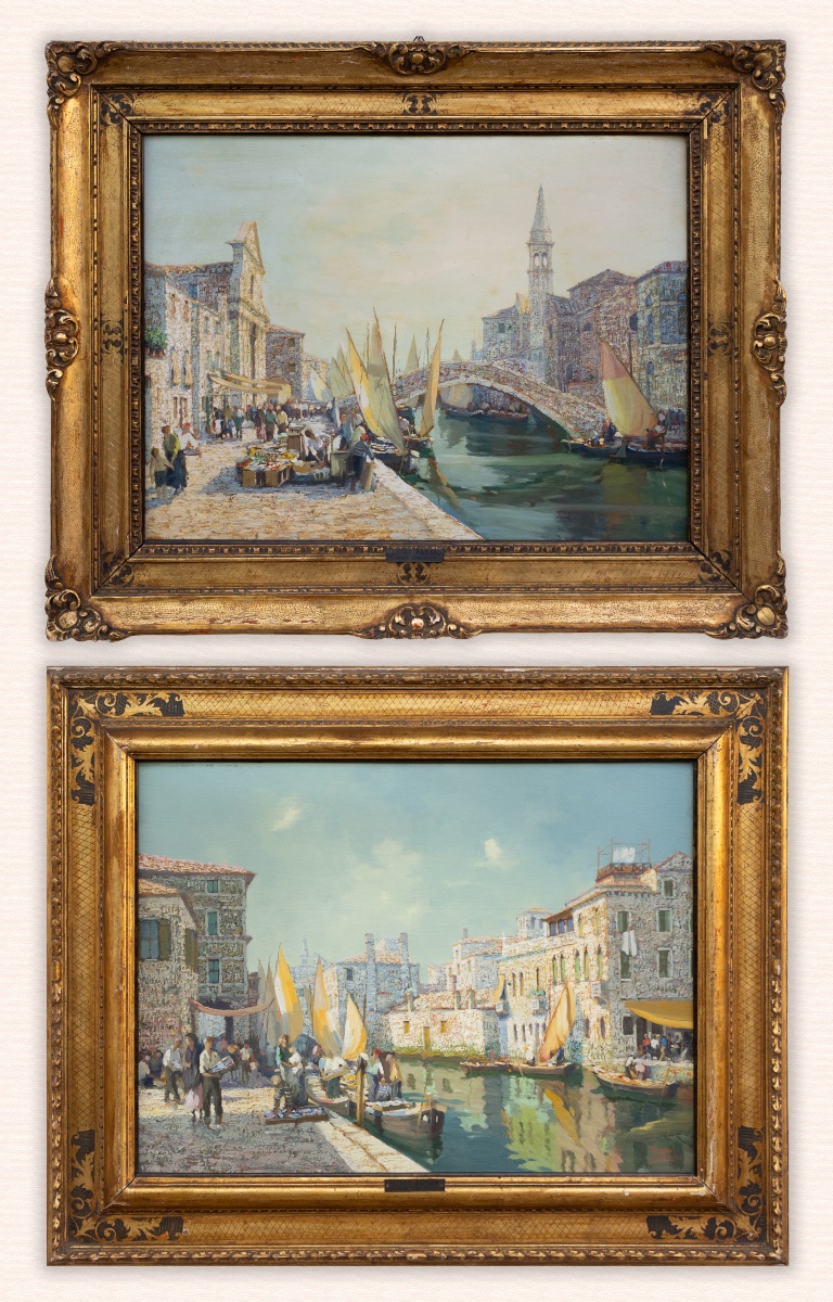 Dipinti raffiguranti Chioggia - Luigi Pagan, 1931
