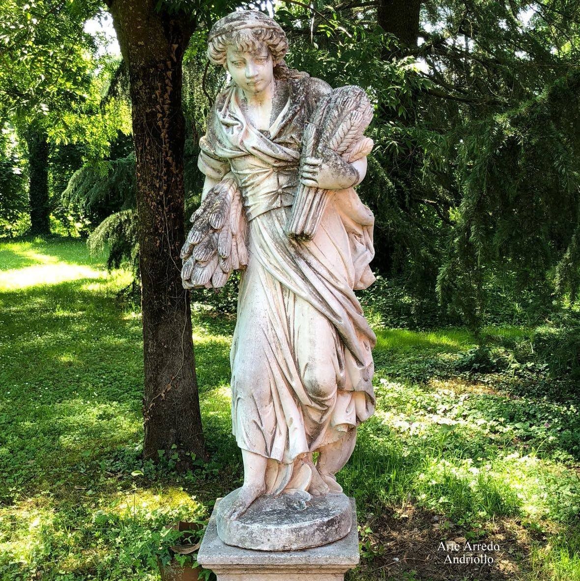 Grande Statue de jardin d'origine italienne-photo-2
