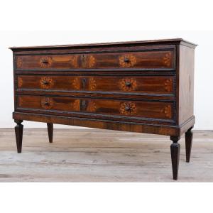 Cassettone Lombardo Intarsiato – Fine XVIII secolo