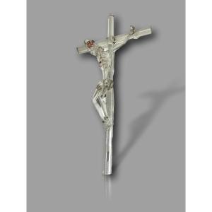 Blown Crystal Crucifix