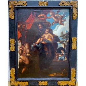 Adoration Of The Child Jesus – Italian School, Late 16th – Early 17th Century