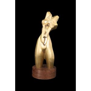 Bronze Sculpture "woman's Body" By Mwamba A.